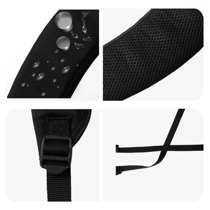 Golf Bag Backpack Straps Thicken Padded Golf Carrying Bag Strap Adjustable Black Double Shoulder Straps Easy To Use