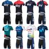 Mens Cycling Jersey Shorts Set With Gel Pad Breathable Quick-Dry Mountain Bike Apparel