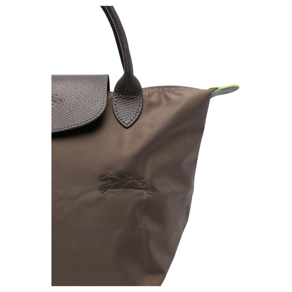 Longchamp Le Pliage Green Printed Logo Nylon Tote Bag Small Women Tote Mud L1621919813