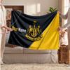 Newcastle United FC Personalized Fleece Blanket With Football Logo, Custom Name Text Soft Warm Home Throw Blanket