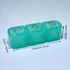 Caja de Pastillas Semanal de 21/3 Compartimentos Organizador de Medicamentos Caja de Almacenamiento de Plástico Negro Contenedor Estuche Portátil para Pastillas