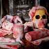 5/10/15/20M Blood Gauze Bandage Blood Stained Scary Bloody Cloth Strips DIY Hanging Halloween Doorway Curtains Window