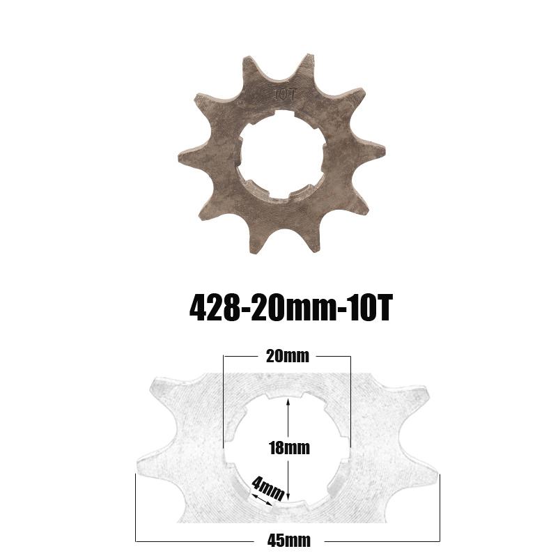 428# 20mm 10 11 12 13 14 15 16 17 18 19 T Teeth Front Engine Chain Sprocket For Dirt Pit Bike Monkey ATV Quad Go Kart