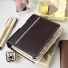 A7 Brown Leather Notebooks Kawaii Hand Ledgers 2025 Pocket Books