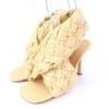 Pristine BOTTEGAVENETA Sandals INTRECCIATO Beige Leather Women 36.5 632507 Used