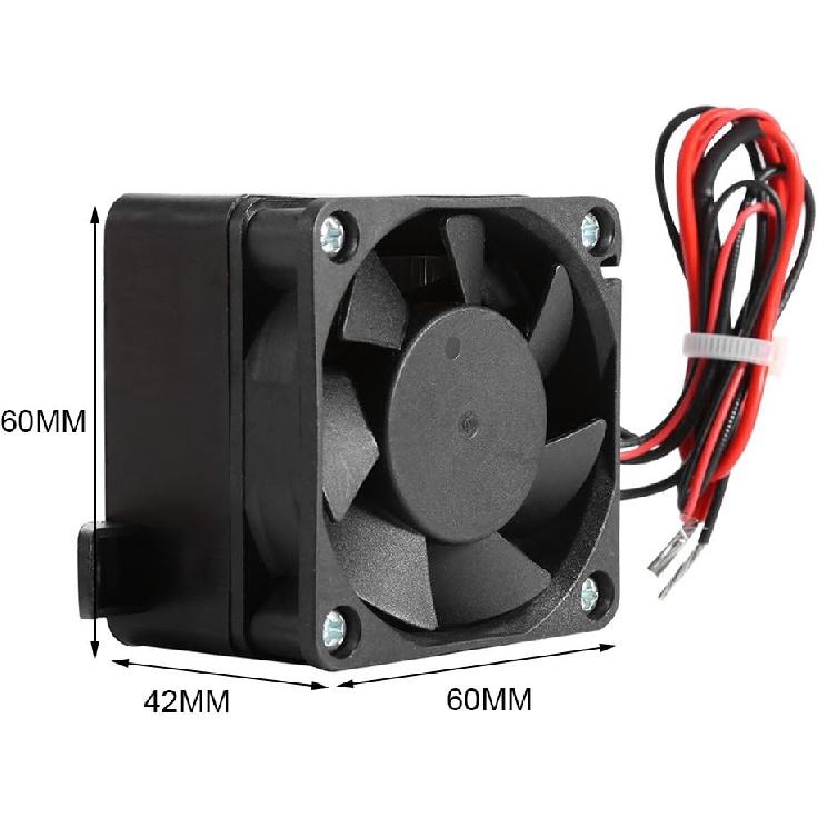 Zerodis Constant Temperature PTC Electric Fan Heater for Car Small Space Heating Incubator, Energy Saving Constant Temperature Heating Heaters(24V