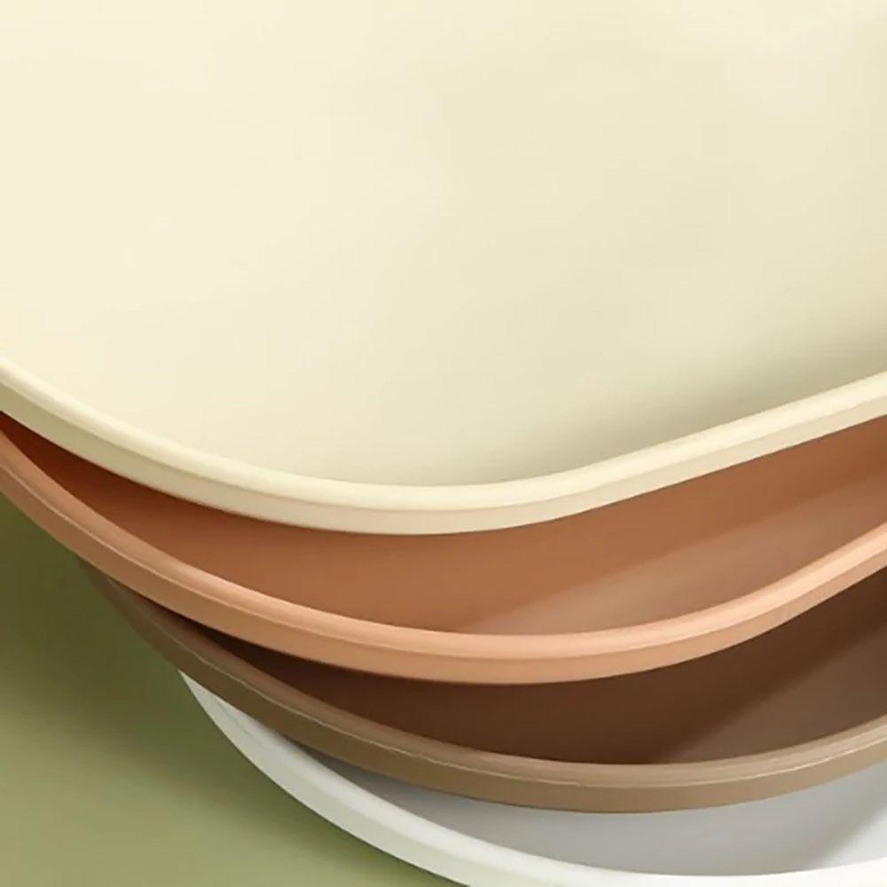 1 ks stohovatelný dezertní tác hladký okraj tác na servírování jídla nový talíř na ovoce pro domácí kuchyni