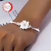 Sterling Silver Hypoallergenic Bracelet for Women, Sweet Cherry Blossom Flower Jewelry, Gift for Couples and Best Friends