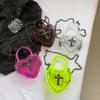 Small Heart Shape Pu Chain Bag With Foldover Top For Chic Travel And Leisure