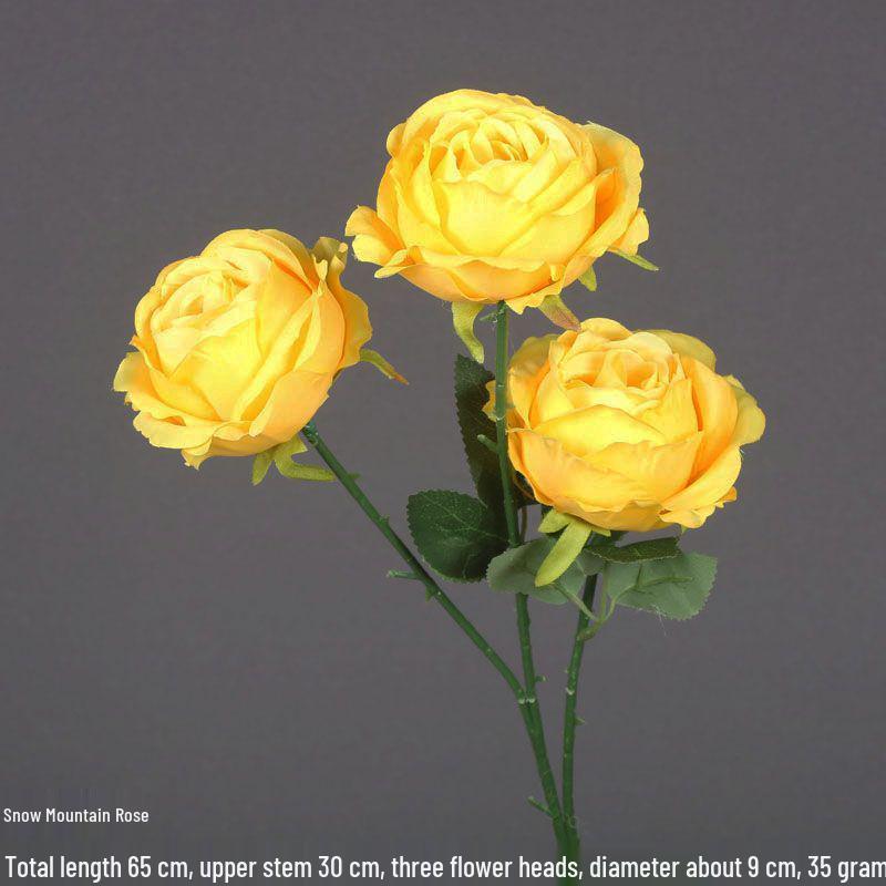 Wedding Yellow Silk Peony & Lotus Flower Arrangement for Ceiling and Aisle Decoration