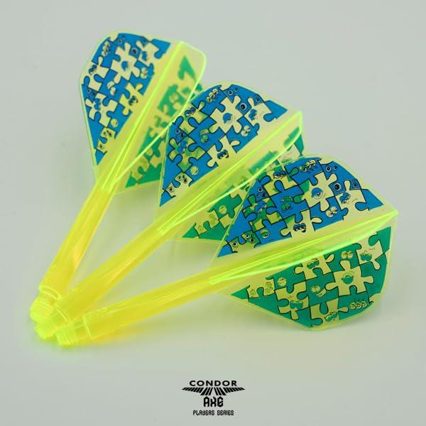 CONDOR AXE STD M NEON YELLOW Tomoya Goto Player Model Condor Axe Dart Flights G.T.Monster2 G.T.Monster2