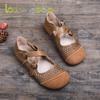 Letnie damskie letnie skórzane miękkie podeszwy marki Love Ycodo Wygodne mokasyny i sandały