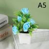 Simulated Potted Plant Vibrant Artificial Rose Bonsai Fake Plant Home Decor Realistic Simulated Flowers For Room Ornament