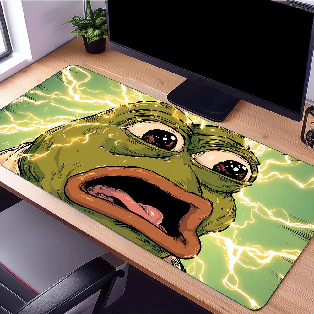 Funny PPepe the FFrogS Mouse Pad Large Desk Mat Keyboard Ergonomic Office Rubber PC Nonslip Antifray Home Custom