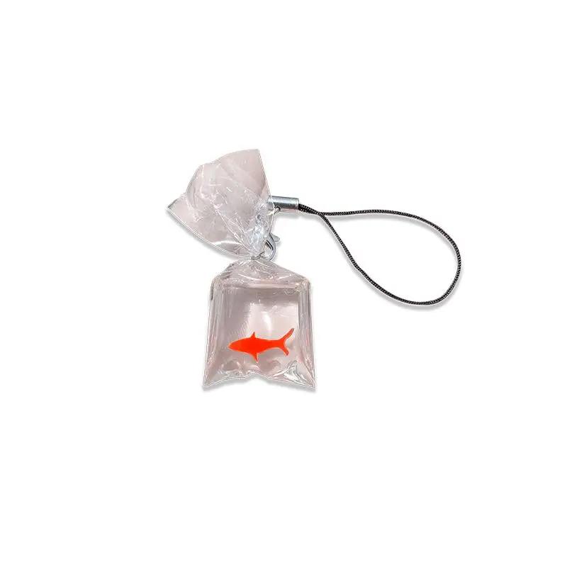 Kawaii Fish Phone Charms Strap Lanyard Cute Women Chain Pendant For Keys Bags Lovely Accessories