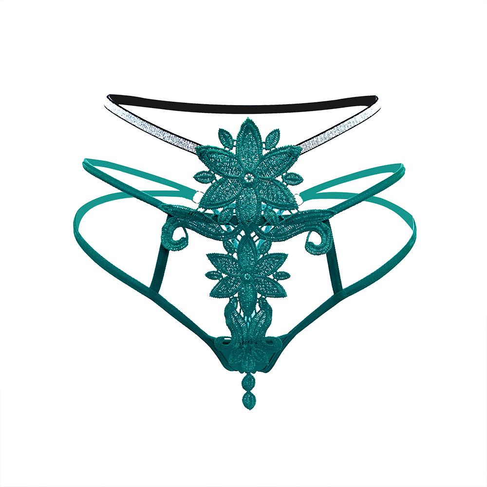 Ladies Lace Sexy Panties Cut-out Erotic Thong Underwear Women Seductive Underwear Low Waist Cross Strap Brief