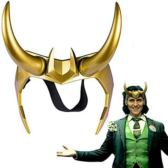 Loki Mask - Marvel Halloween PVC Prop Helmet