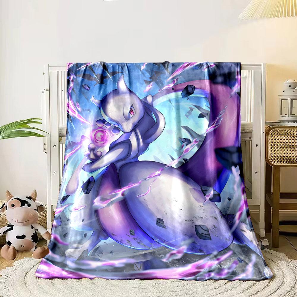 

A powerful creature surrounded by glowing energy, debris, and bats. for all seasons blanket lunch break throw gift 80cm x 120cm