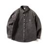 Heavyweight Vintage Corduroy Shirt for Men, Long-Sleeve Pure Cotton Outerwear, Trendy Brand Loose Casual Corduroy Jacket