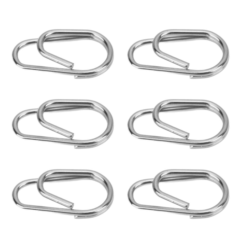 100 Pcs Fishing Ring High Tensile Strength High Tensile Strength Durable Fishing Snaps Lure