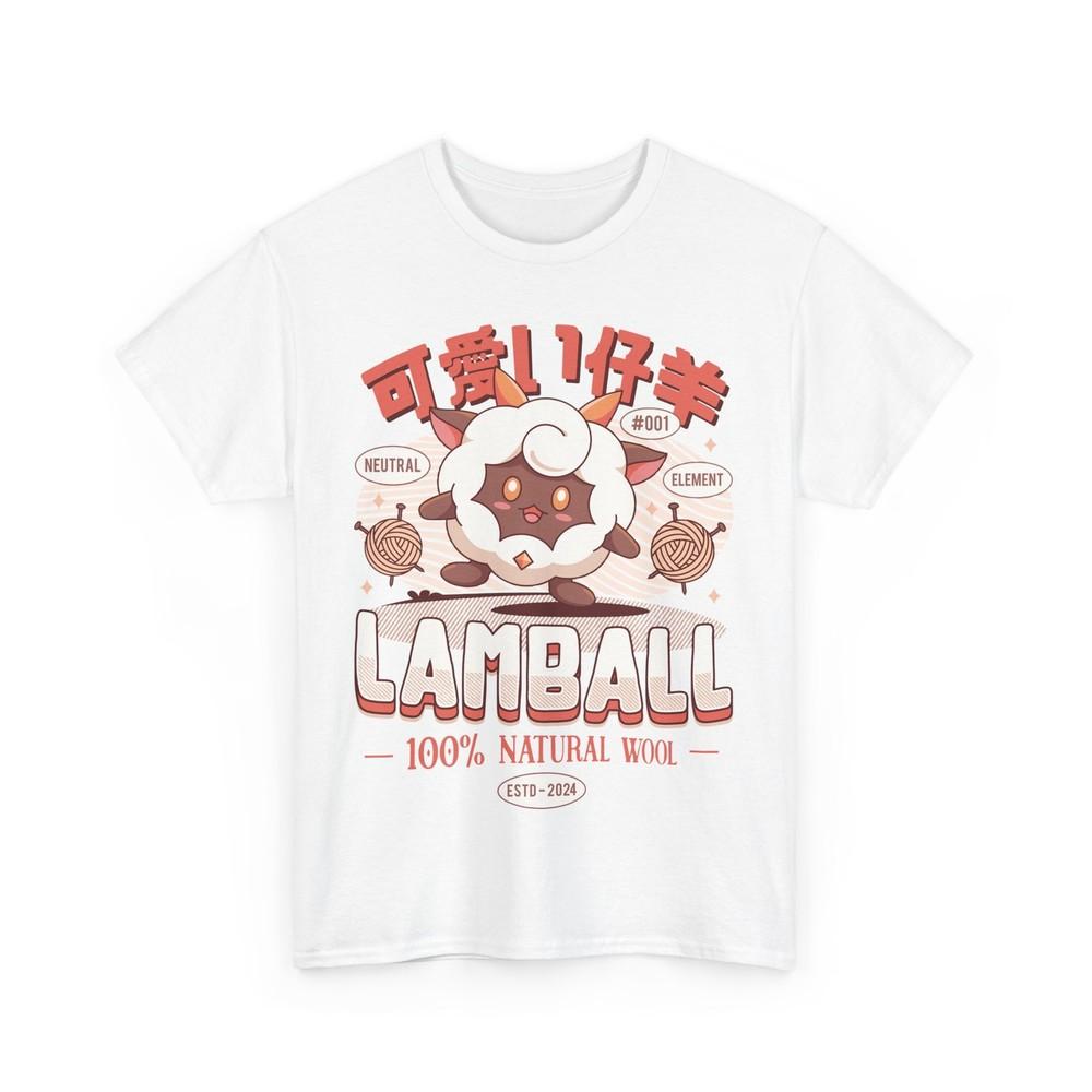 

Lamball Wool Emblem Unisex T-Shirt. Palworld Video Game. Farming. Crafting.Sheep XL