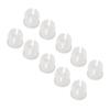 200PCS 5mm LED Holders Flat Buckle Light Emitting Diode Clips Plastic Mounting Holder White