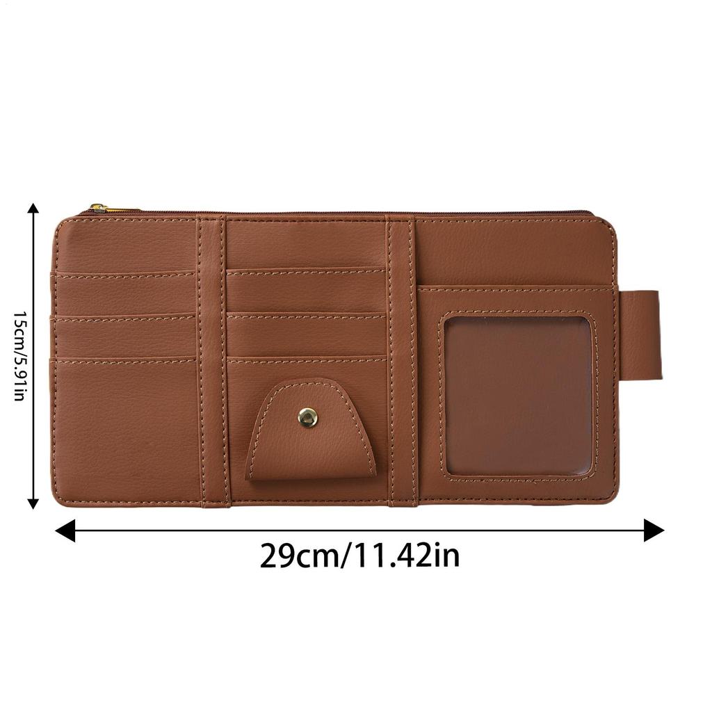 Sun Visor Organizer Sunshade Holder Pocket Car Sunshade Storage Bag For Truck SUV RV Sedan Vehicle Daily Commuting Travel