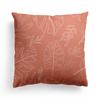 Floral Print Pillowcase, Home Peach Skin Velvet Material Sofa, Car Office Bedside Pillow and Cushion Cover