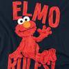 Sesame Street Unisex Adult Rules Elmo Long-Sleeved T-Shirt