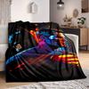1pc Superhero Batman Flannel Throw Blanket Lightweight Soft Warm All Season Blanket for Sofa, Bed, Travel,L1028059