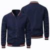 Men's Spring 2025 Lightweight Motorcycle Baseball Jacket with Car Logo
