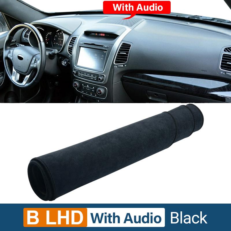 Car Dashboard Cover For Kia Sorento 2 XM 2013 2014 Trument Desk Sun Shade Mat Dash Non-slip Pad Accessories