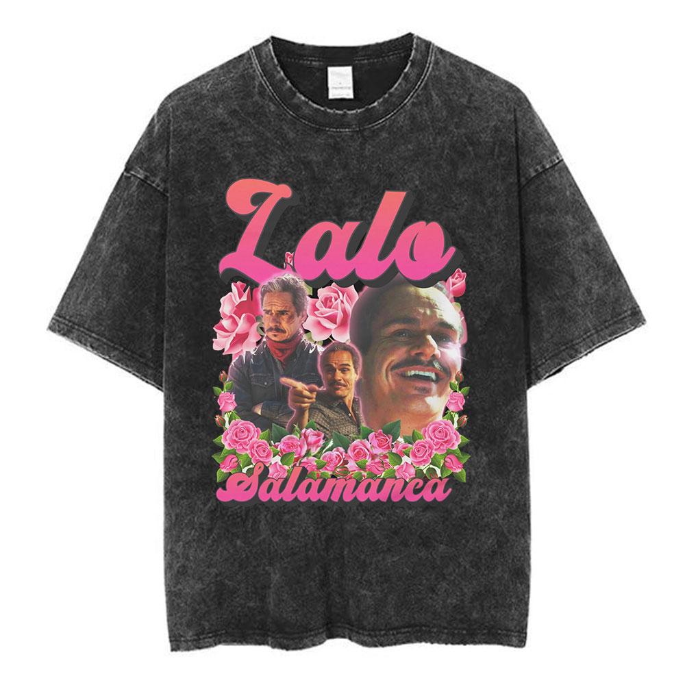 Unisex Los Pollos Hermanos Tshirt YK Breaking Bad Print Black Washed Oversized Short Sleeve Streetwear Tops