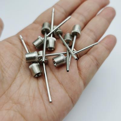 5/10/20/30 STÜCK Sportball Aufblaspumpe Nadel Edelstahl für Fußball Basketball Fußball Aufblasbares Luftventil Adapter