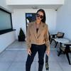 New, autumn and winter fashion British suit collar solid color woolen small coat women's clothing