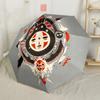 Totoro Avventura Sotto la Pioggia Ombrello Automatico Portatile Compatto 8 Stecche Leggero Design Pieghevole per Donne/Uomini Amanti della Moda Regalo Spirituale