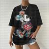 Summer  T Shirt Women  Mickey Mouse Print Female Clothes Top O-neck Ladies  Fashion Streetwear Hip-hop Shirt