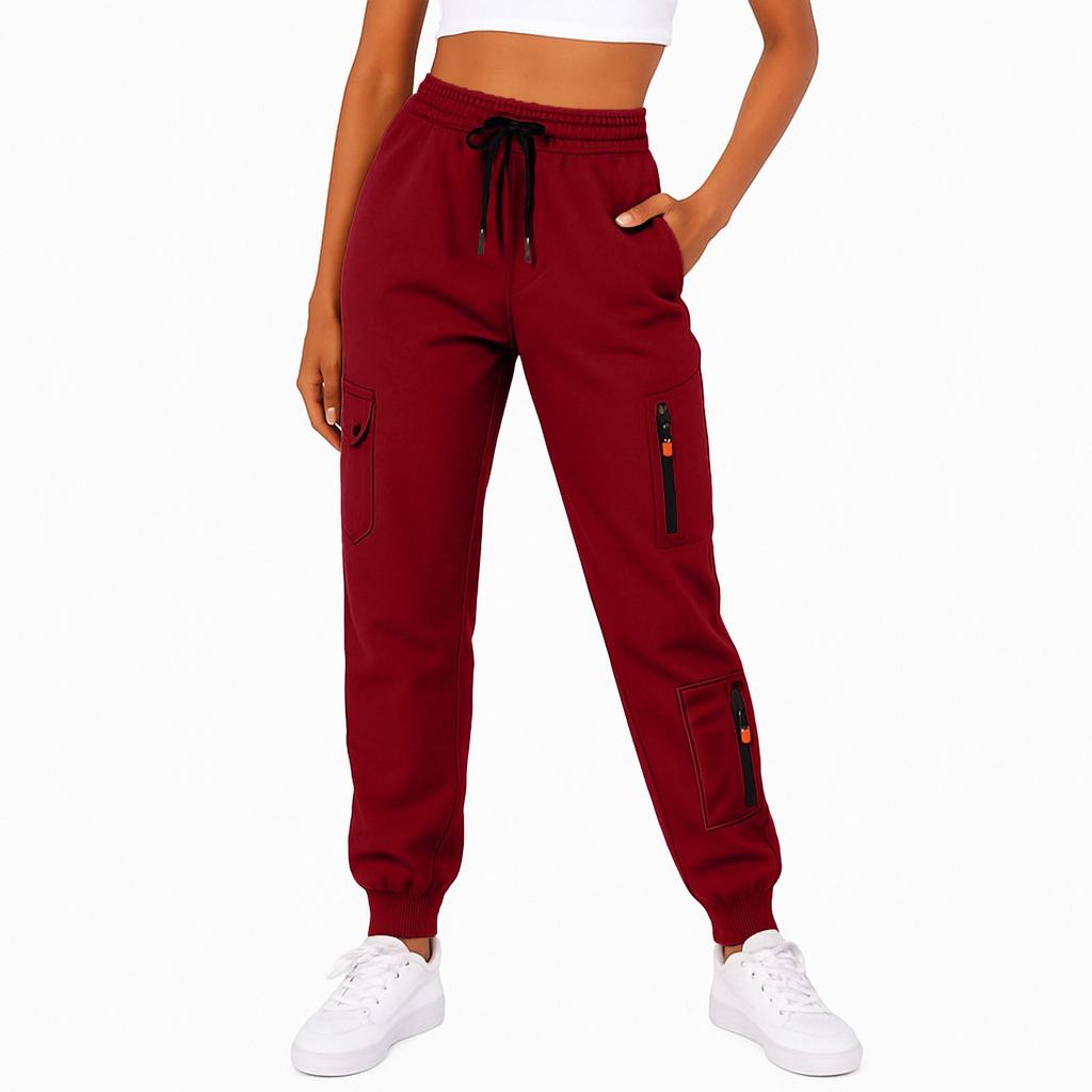 Women's  Sweatpants Fall High Waisted  Pants Drawstring Workout Joggers With Pockets