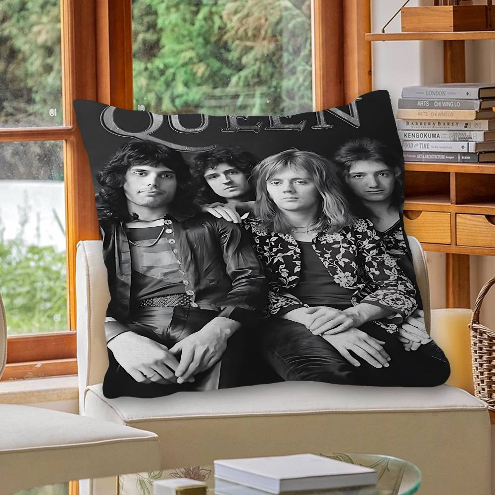 Classic Band Queen F-Freddie Mercury Personalized picture text home decorative pillows Household Gifts 45x45cm