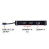 SANWA SUPPLY USB 3.1 To HDMI Display Adapter (4K Support, Dual Outputs, with LAN Port) USB-CVU3HD3