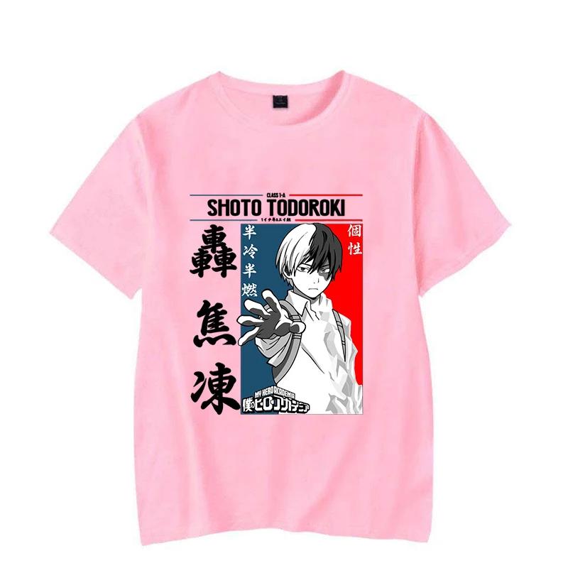 Hot Todoroki Shoto Printed T-Shirts For Women Men Short Sleeve Funny Anime Round Neck Tee Shirt Casual Summer Tops