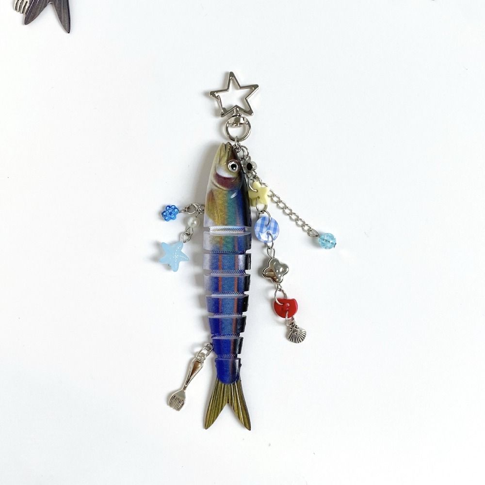 Phone Lanyard Handmade Fish Keychains High-precision Fish Bait Lanyard  Backpack