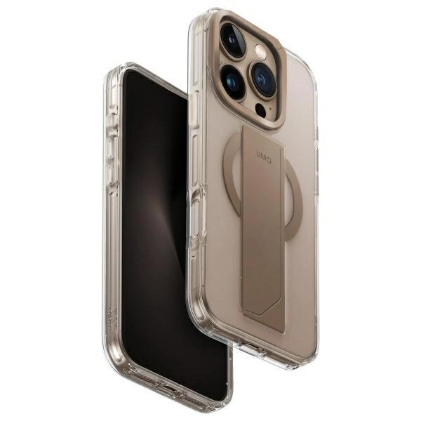 Uniq Etui Heldro Max Iphone 16 Pro 6.3  Magclick Charging Złoty/Taupe Gold