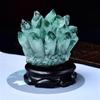 Green & White Crystal Cluster: Raw Stone Ornament for Purification, Home Decor & Jewelry Gift