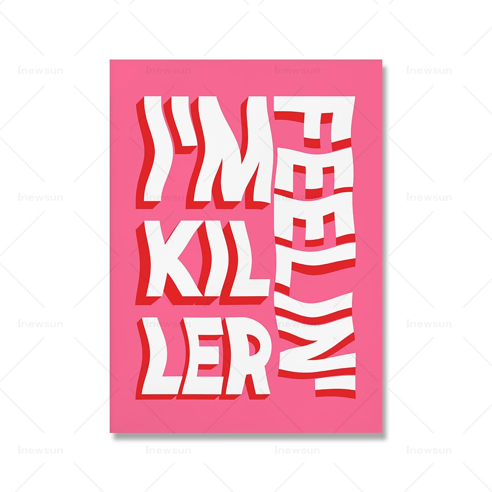 

Займи пространство Феминистский плакат Яркая цитата Настенная живопись Холст Великолепная типографика Ретро принты Спальня для девочек Домашний декор 21x30cm No Framed