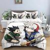 New Hunter X Hunter Bedding Set Single Twin Full Queen King Size Bed Linen Set Aldult Kids Home Decor Duvet Cover Gift
