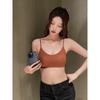 Female Spring and Summer Thin Leopard Pattern Small Breast Gathers No Underwire To Prevent Sag No Trace Underwear