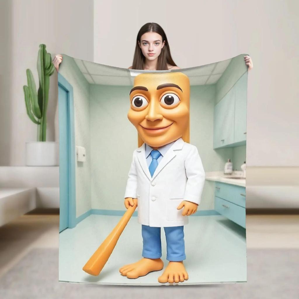 TUNG TUNG TUNG SAUR Italian Brainrot Animal Warm Plush Throw Blanket for Boys Girls Fashion Home Decor Soft Flannel Bedspread