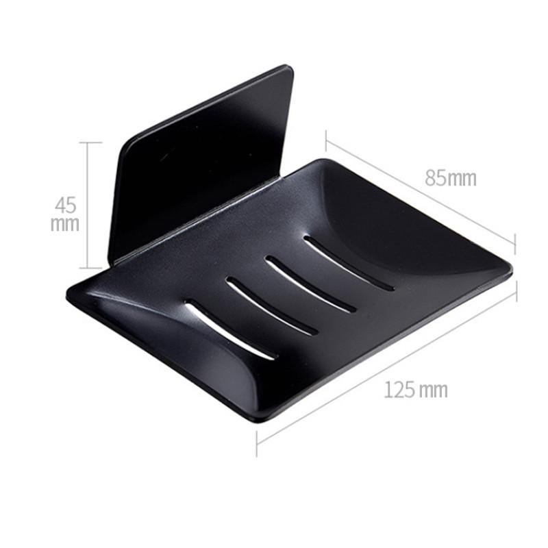 

Держатель для мыльницы без сверления, настенный, губка для ванной комнаты, органайзер для кухни, металл чёрный