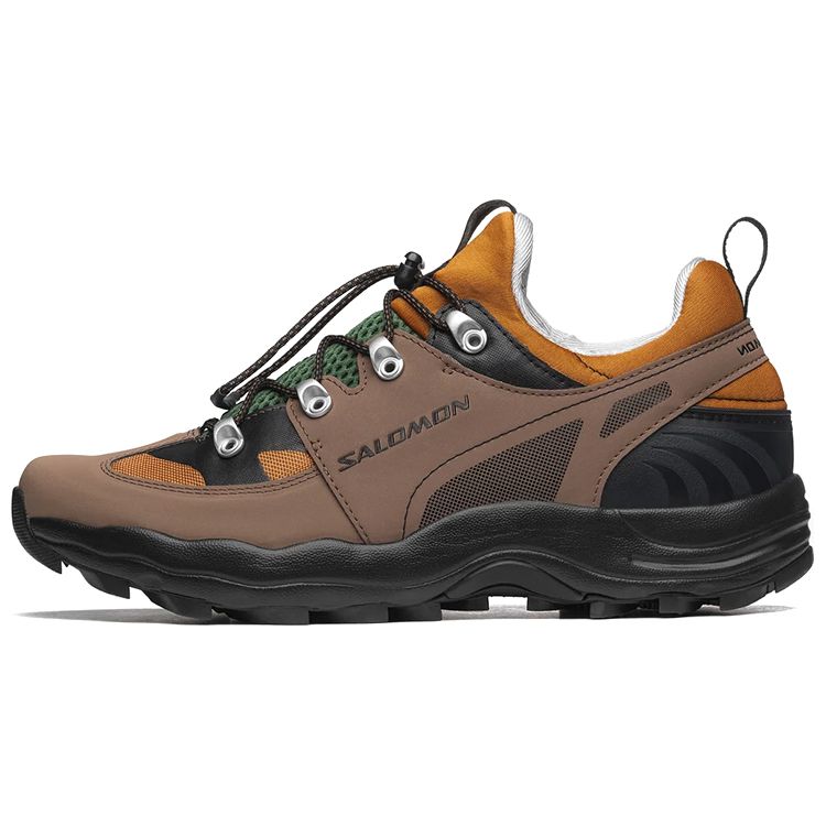 SALOMON Raid Wind Low Top Trendy Casual Outdoor Functional Shoes 75th Anniversary Men Shoes Brown Yellow Black 417048